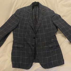 Hugo Boss Gray Wool-Linen Dress Jacket